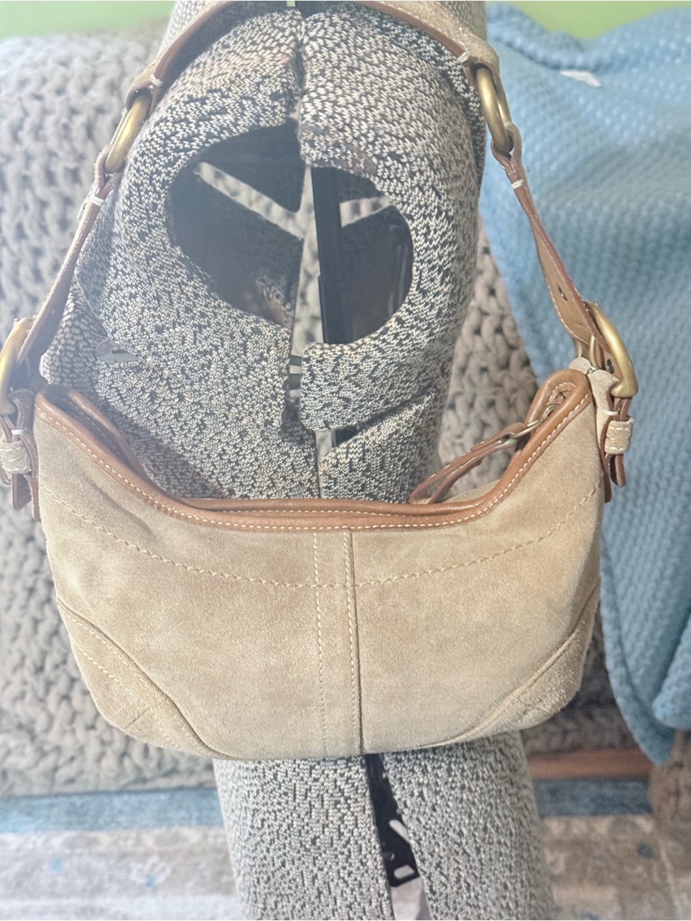 Coach Suede SoHo Bag in Tan - Classic
